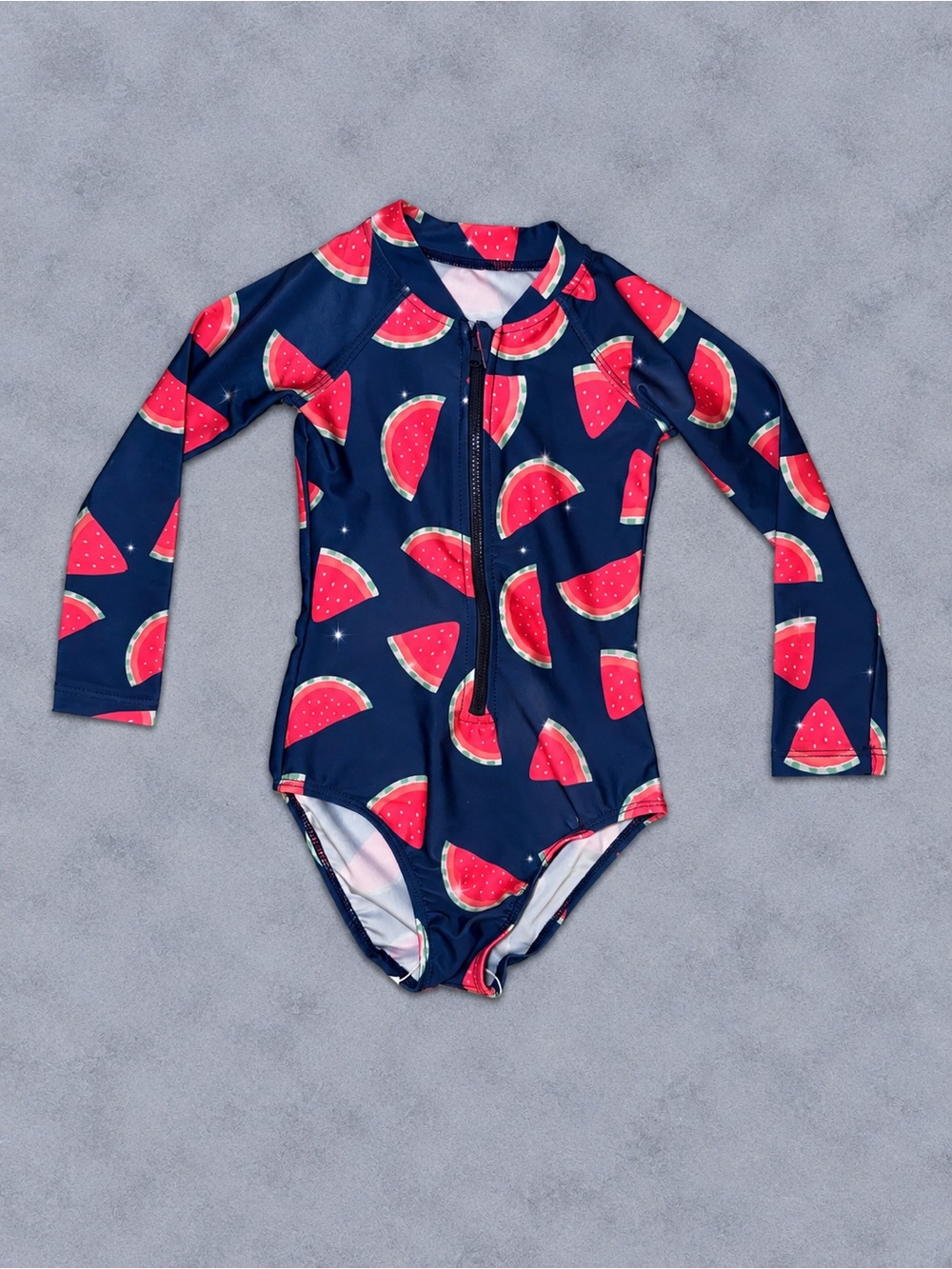 NWT Toddler Girls Baby Girl Rashguard Long Sleeve One Piece Swimsuit with UPF 50